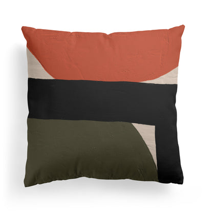 Modern Bauhaus Blocks Throw Pillow