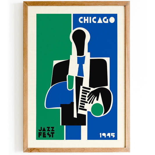 Chicago Jazz Fest 1945 Poster