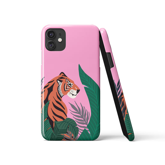 Pink Jungle Tiger iPhone Case