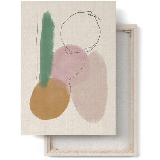 Boho Abstract Composition Canvas Print