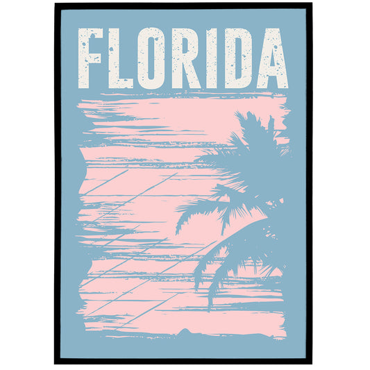 Florida Blue Travel Poster