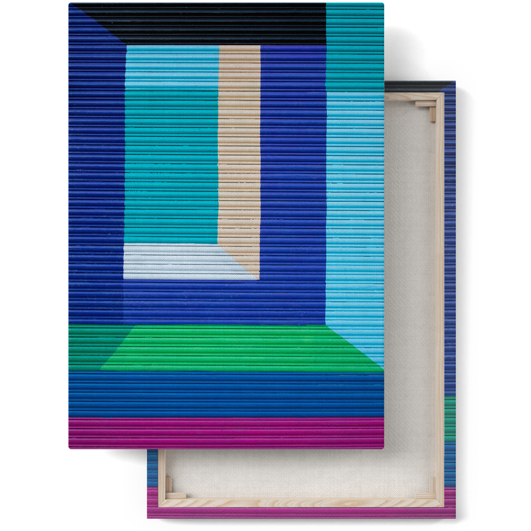 Colorful Bauhaus Photography Canvas Print