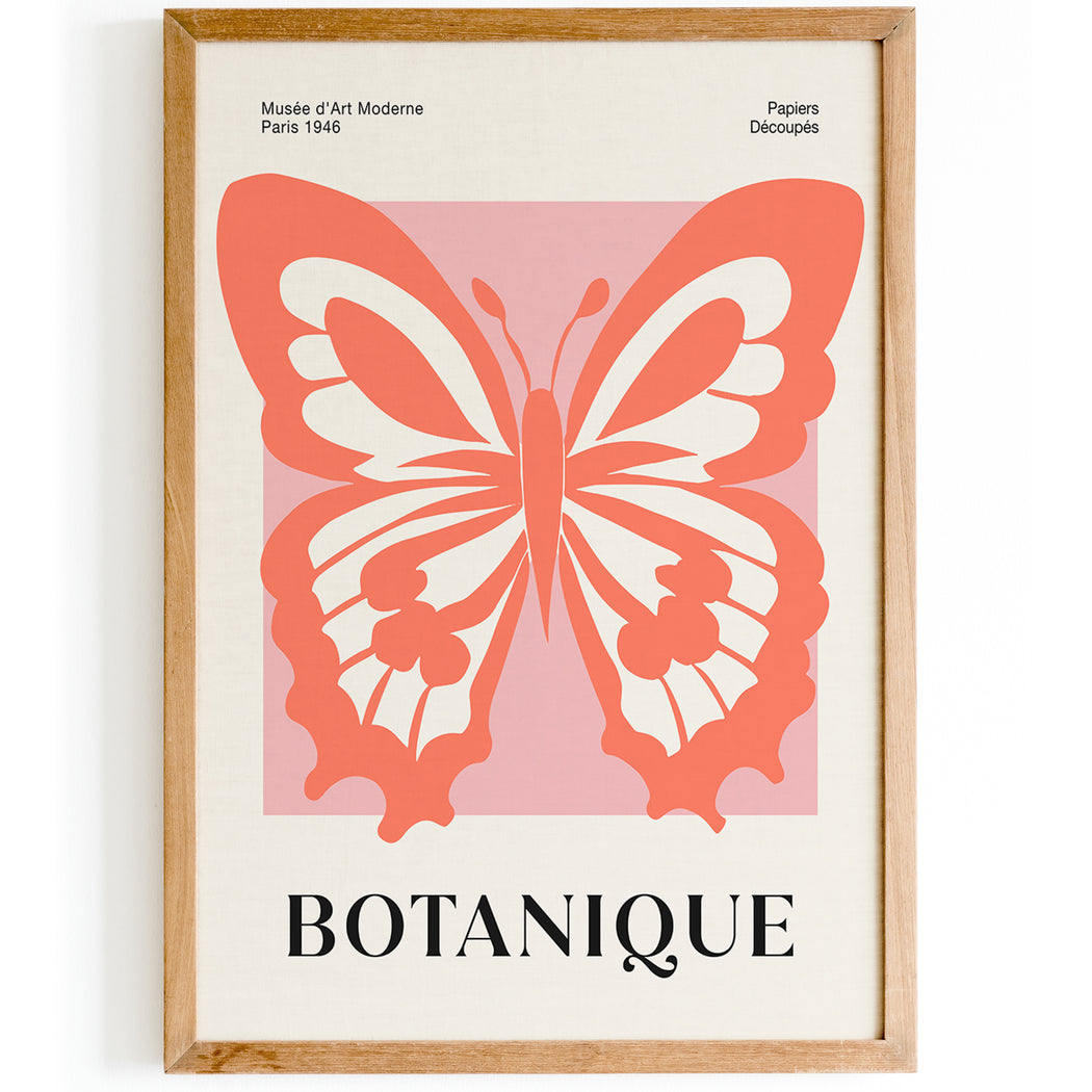 Cutouts Butterfly Modern Poster
