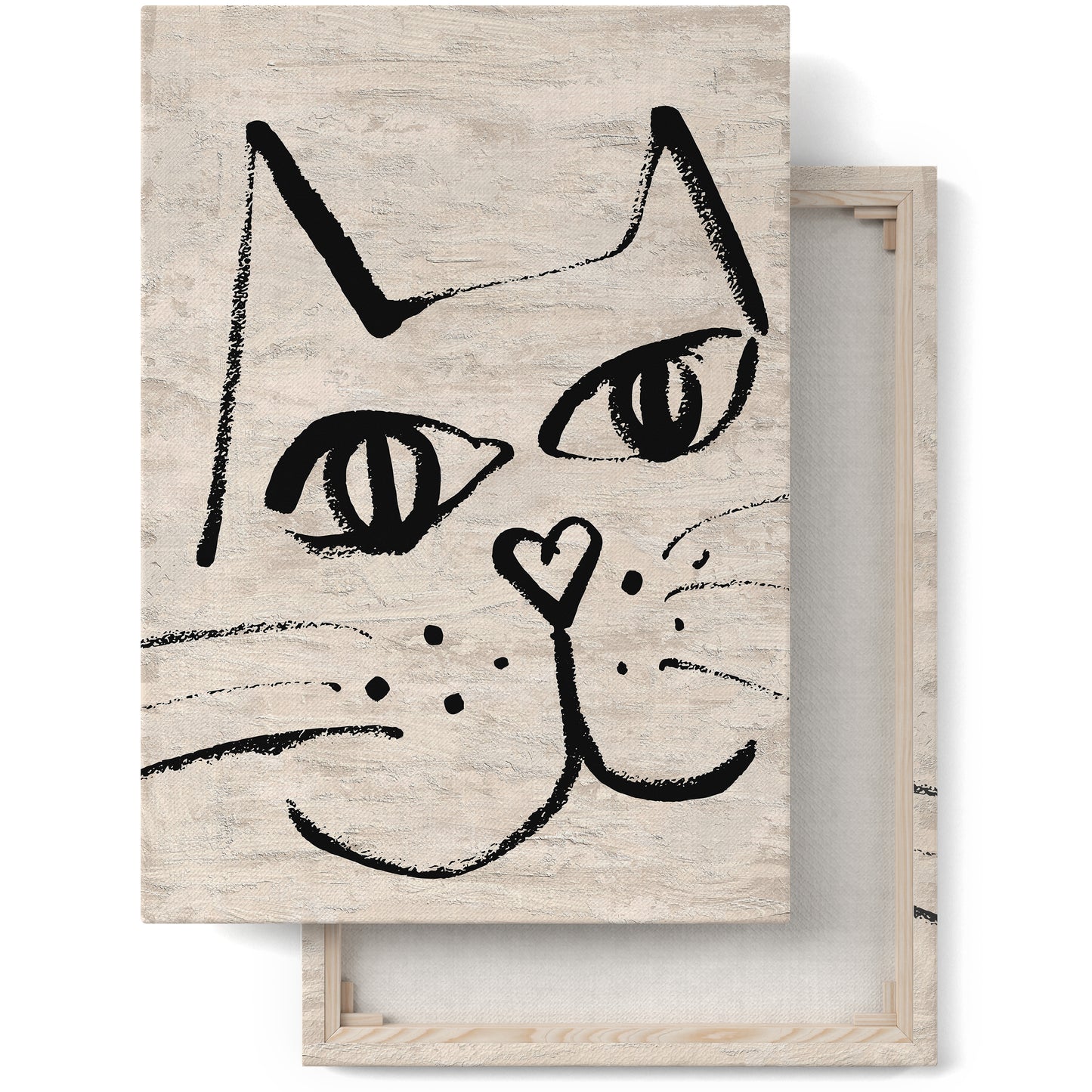 Cute Black Cat Canvas Print