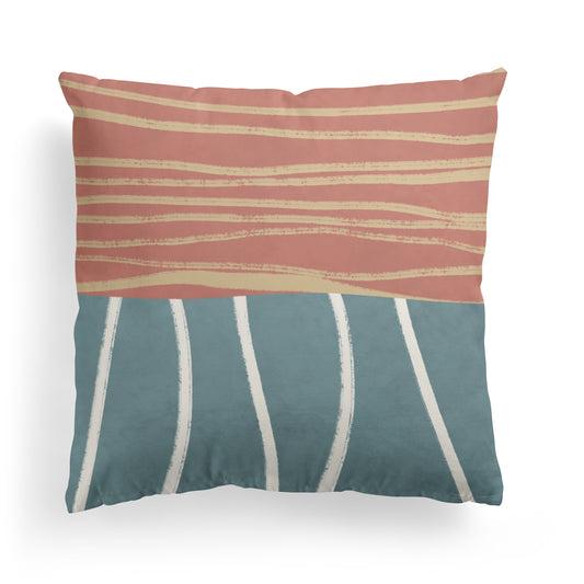 Retro PRL Collection Pattern Throw Pillow