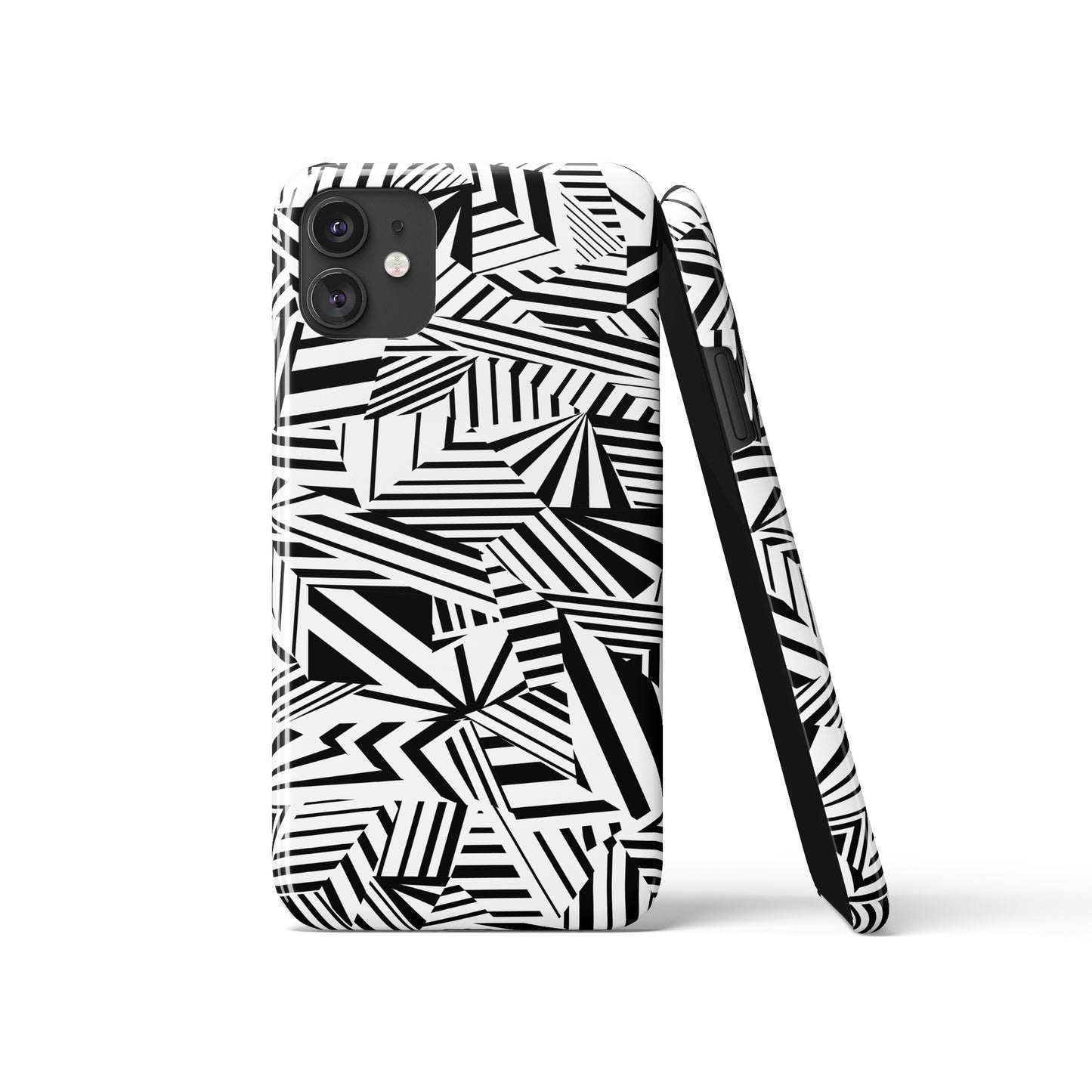 Op Art Black&White Pattern iPhone Case