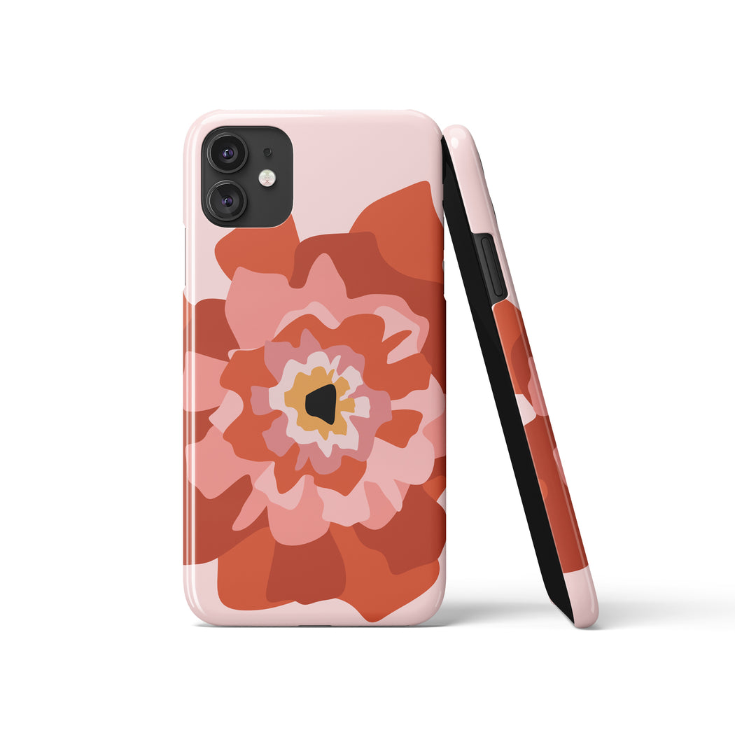 Poppy Floral Pink iPhone Case