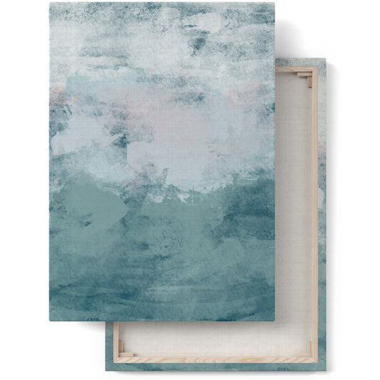 Beach at Gravelines Abstract Painted Canvas Print