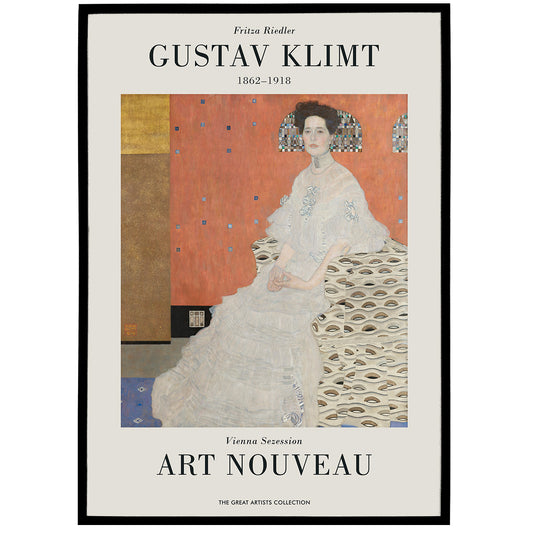 Gustav Klimt, Fritza Riedler Poster