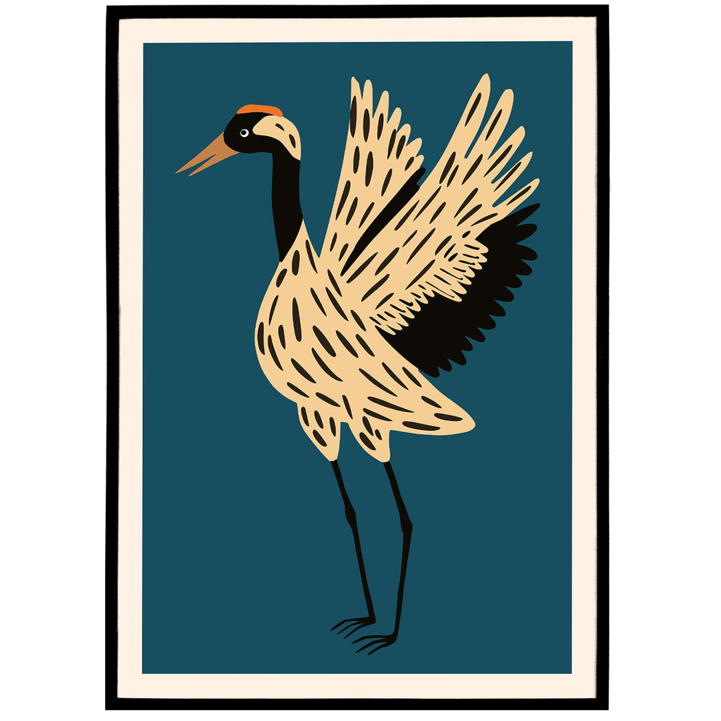 Retro Bird Poster