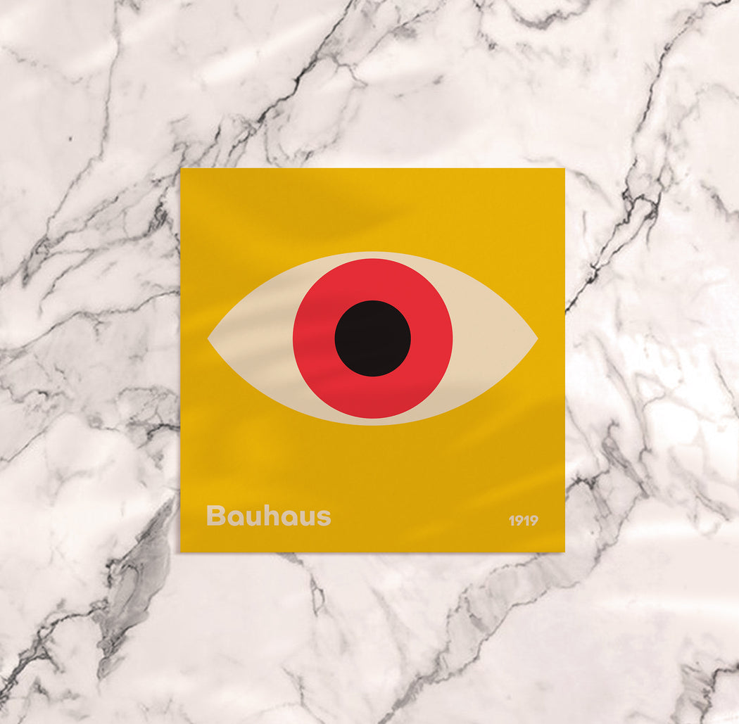 Yellow Bauhaus Poster - Shop posters, Art prints, Laptop Sleeves, Phone case and more Online!