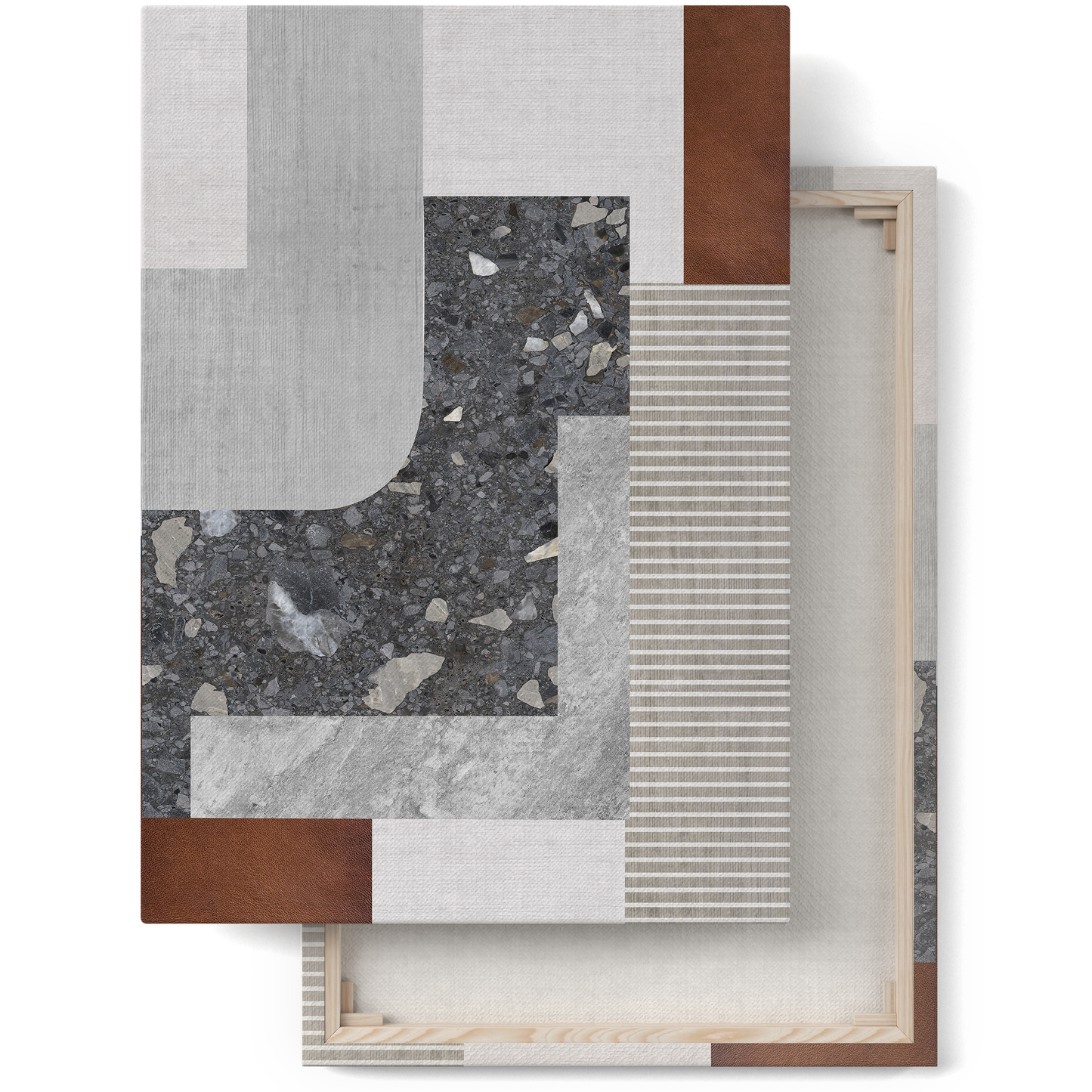 Classic Modern Art with Terrazzo Canvas Print