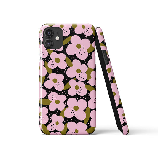 Pink Flowers Cute Pattern iPhone Case