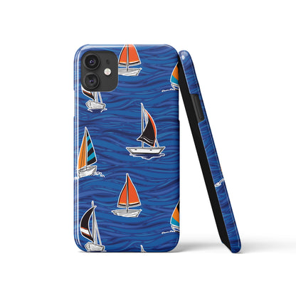 Sailing Boats Trip Pattern iPhone Case
