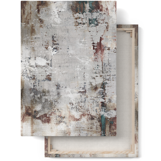 Abstract Modern Grunge Painted Canvas Print