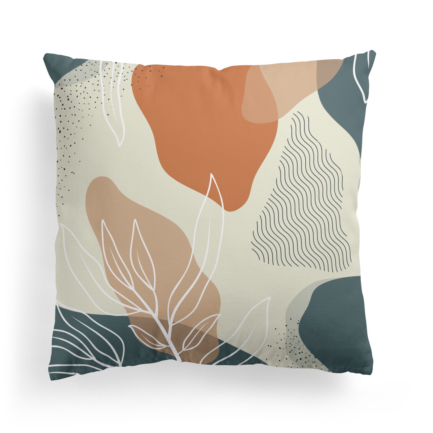 Throw Pillow with Nature Art