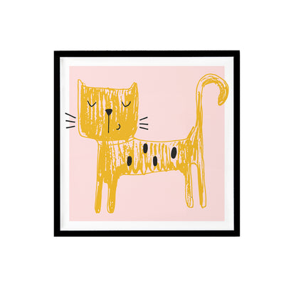 Yellow Cat Print
