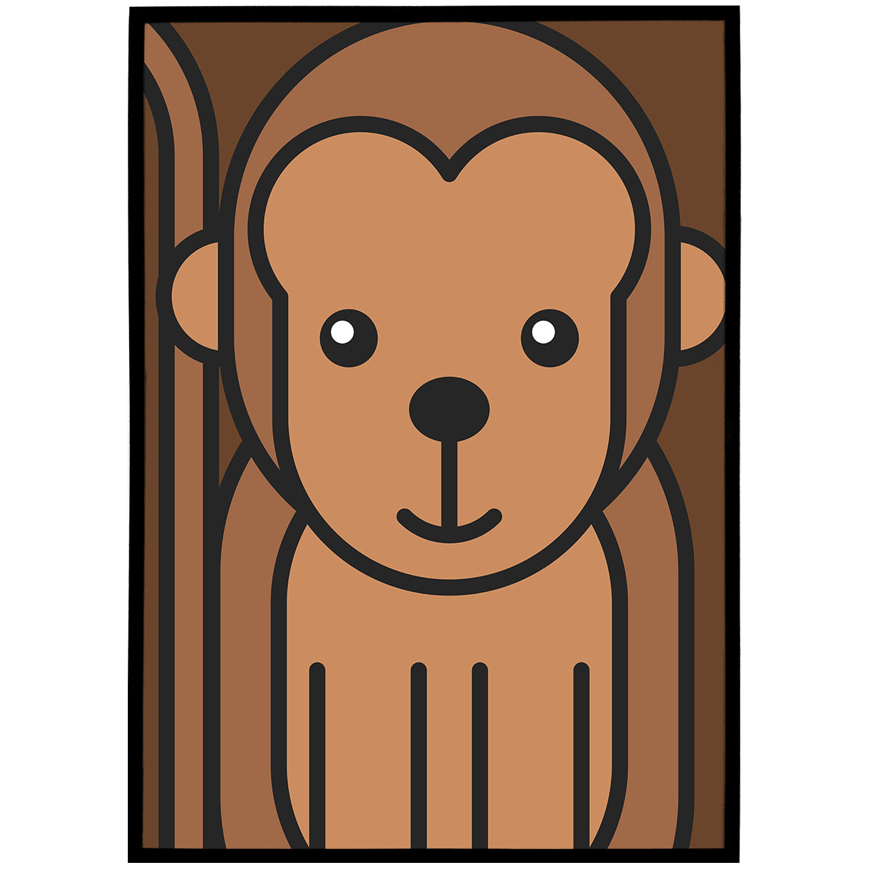 Cute Monkey Poster