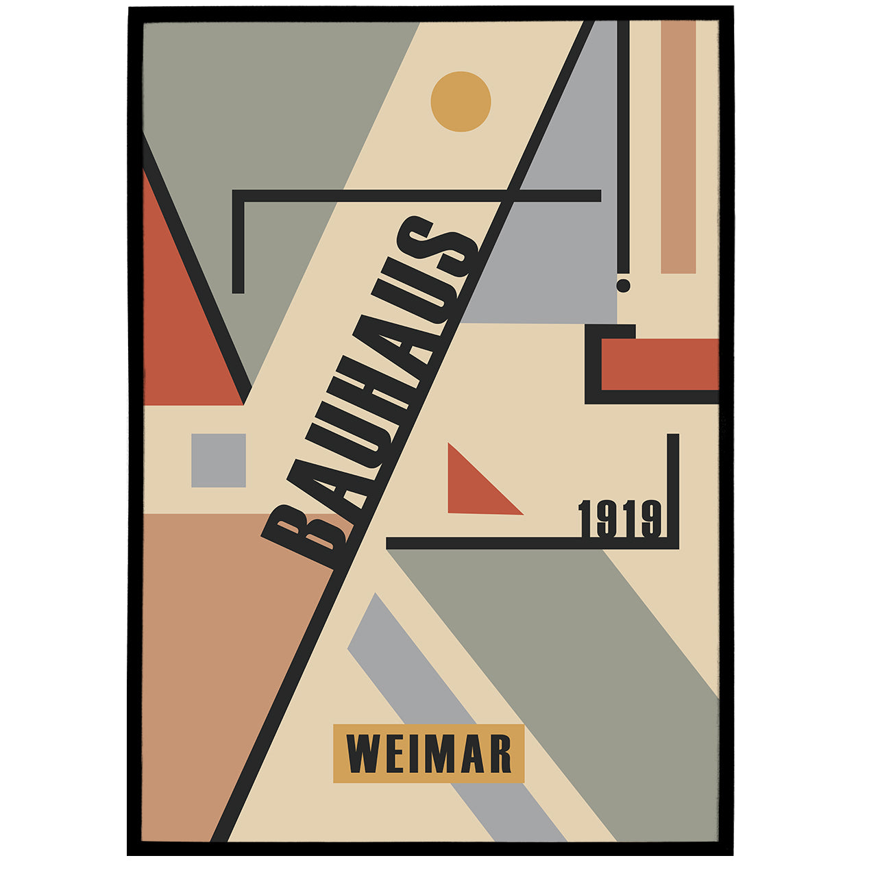 Bauhaus Ausstellung 1919 Poster