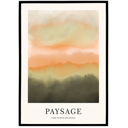 Paysage No1 Hand Painted Collection Poster