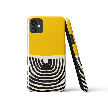 Yellow Illustration iPhone Case