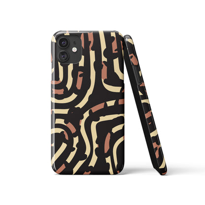 Animal Leopard Pattern Black iPhone Case