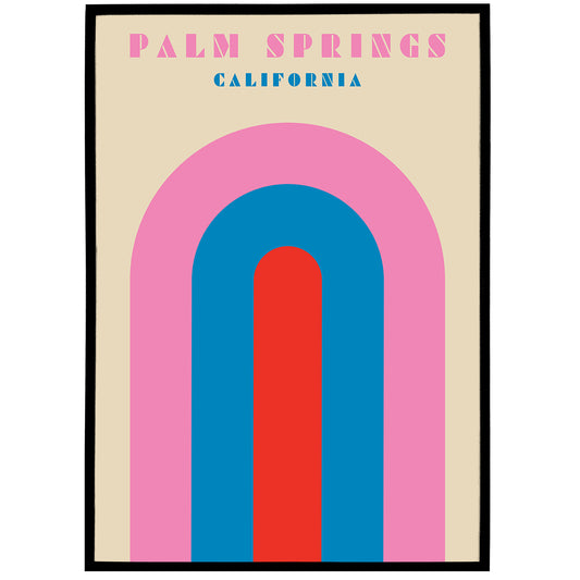 Palm Springs - Minimal Travel Poster