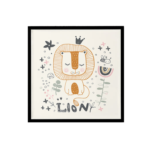 Lion Illustration Print