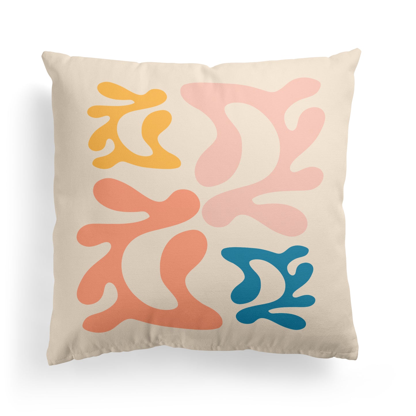 Colorful Composition Throw Pillow