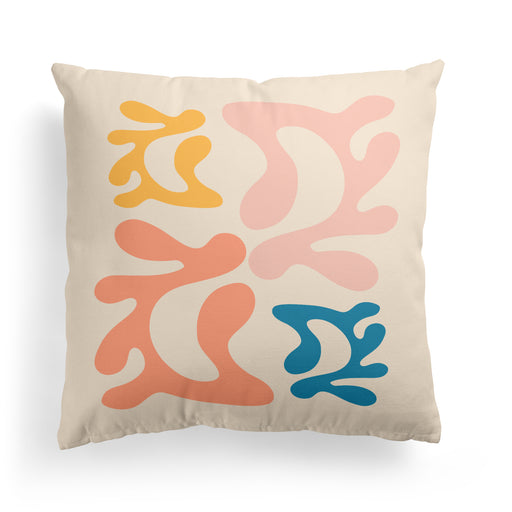 Colorful Composition Throw Pillow