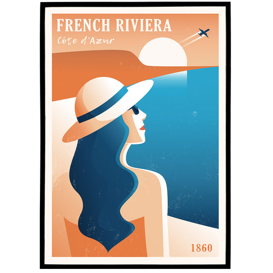 French Riviera 1860 Poster