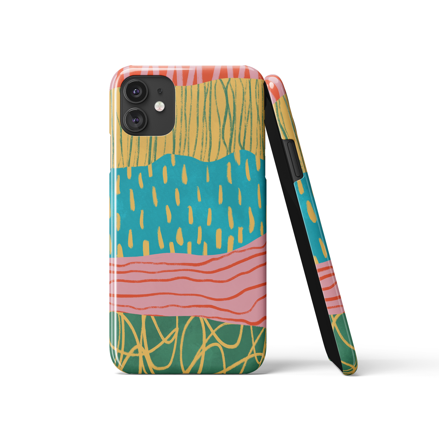 Colorful Modern Abstract Hype iPhone Case