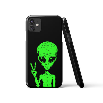 Green Alien Area 51 iPhone Case