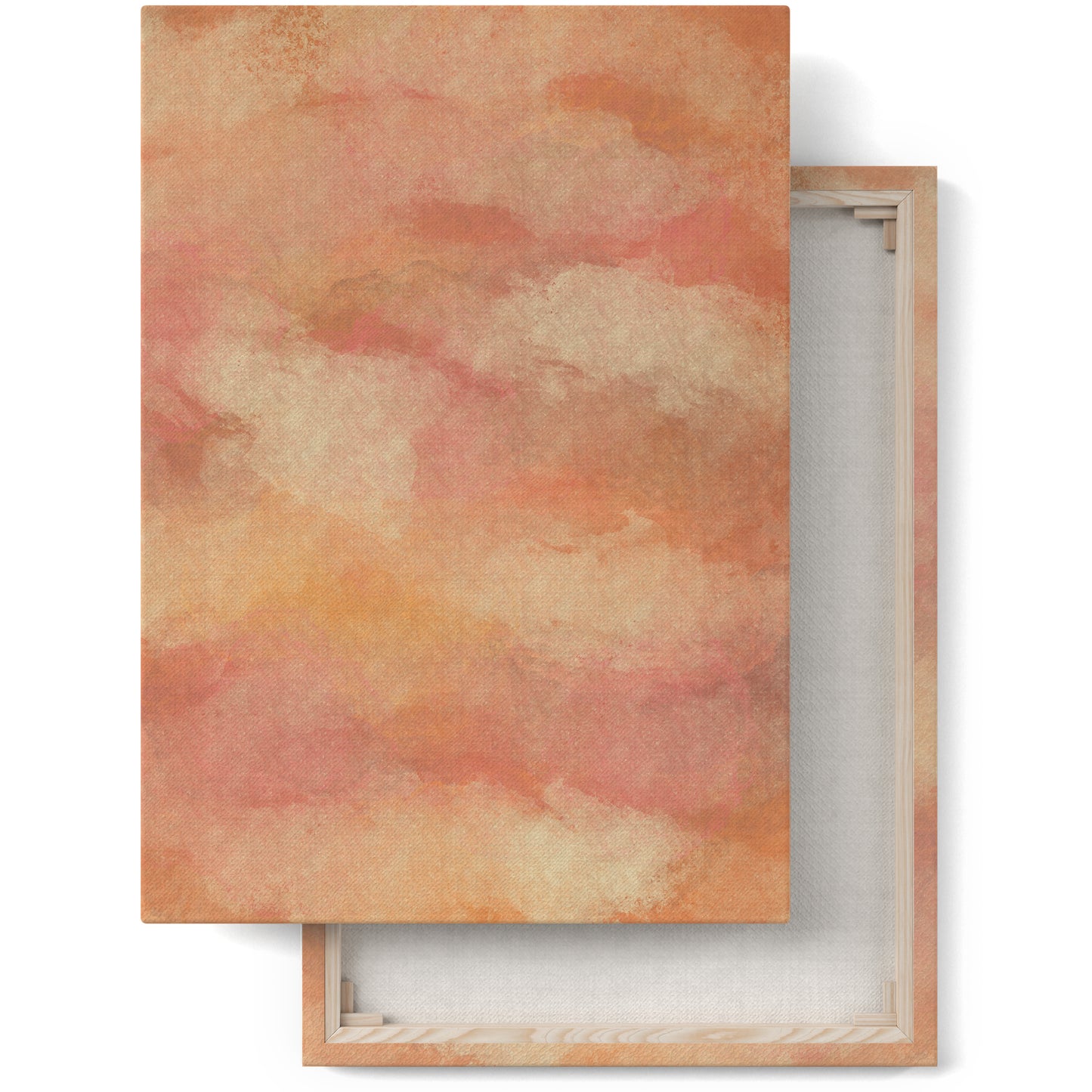 Painted Abstract Sunset Canvas Print