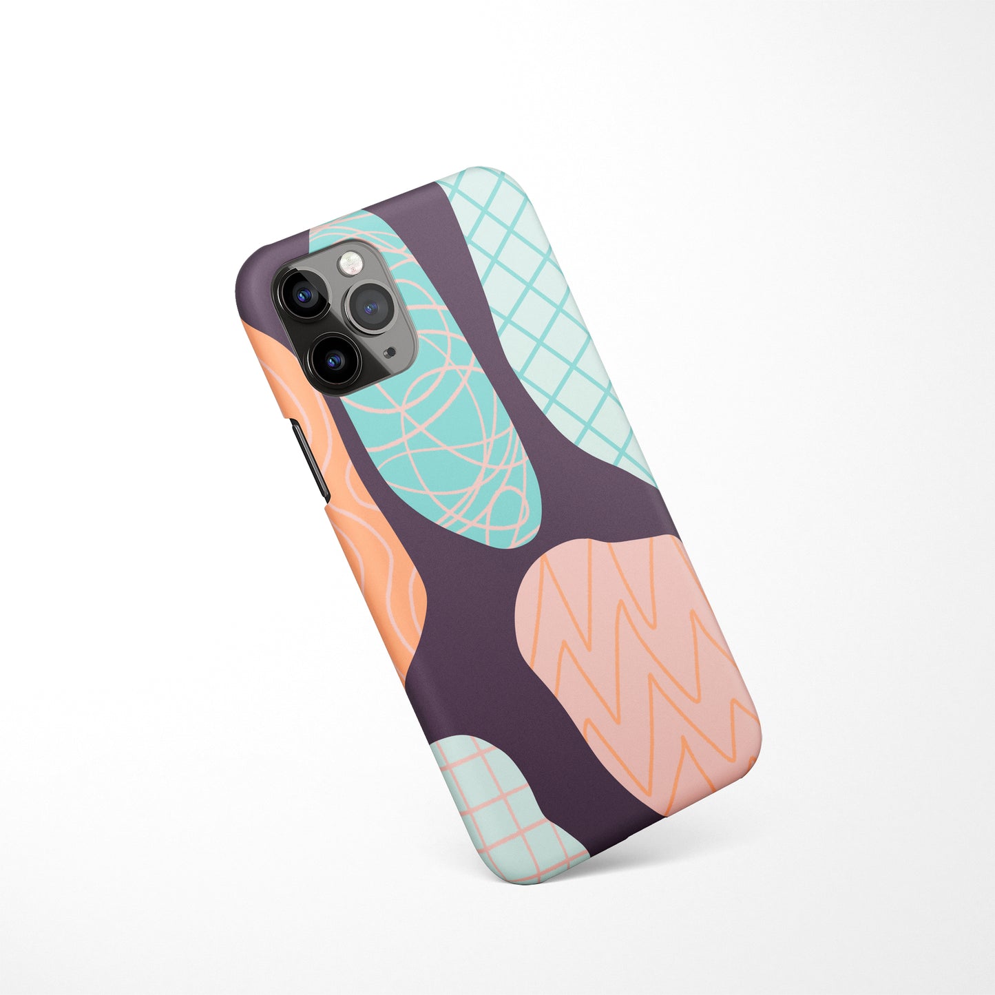Purple Drawing iPhone Case