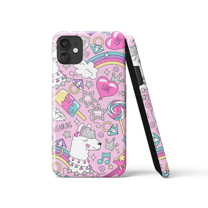 Sweet Pink Unicorn iPhone Case