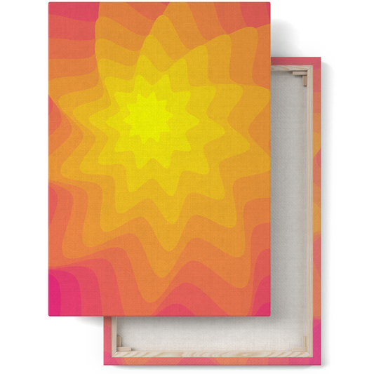 Shining Star Colorful Canvas Print