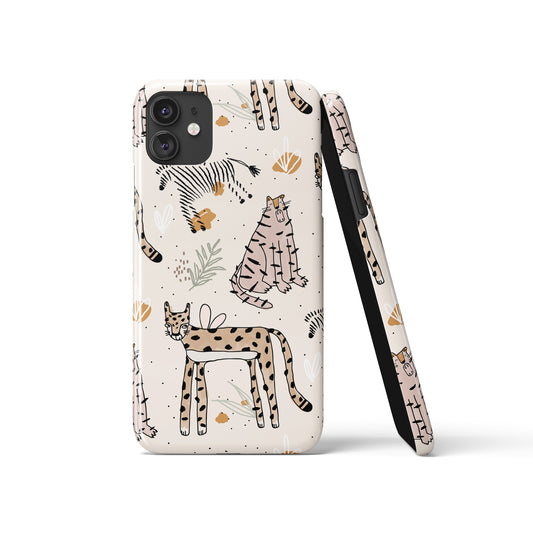Boho Cute Leopard iPhone Case