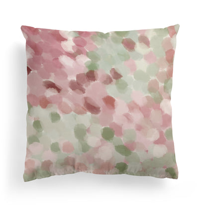 Rosy Radiance Light Pink Rose Flower Throw Pillow