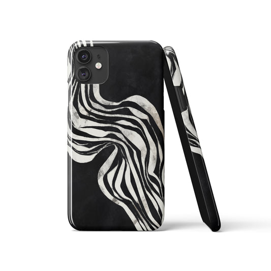 Painted Abstract Black iPhone Case