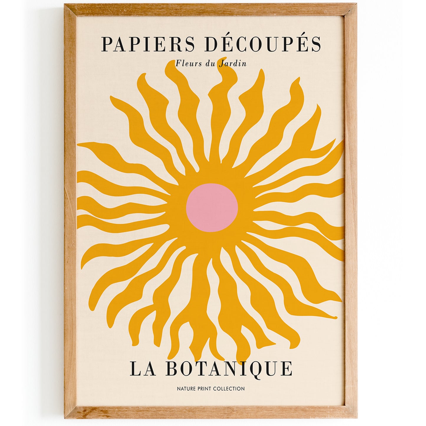 Papiers Decoupes Yellow Sun Poster