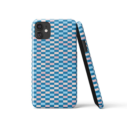 Blue Modern Abstract iPhone Case