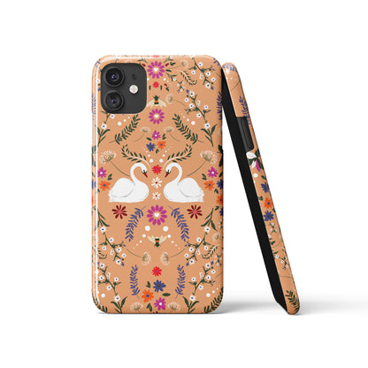 Vintage Nature Swan iPhone Case