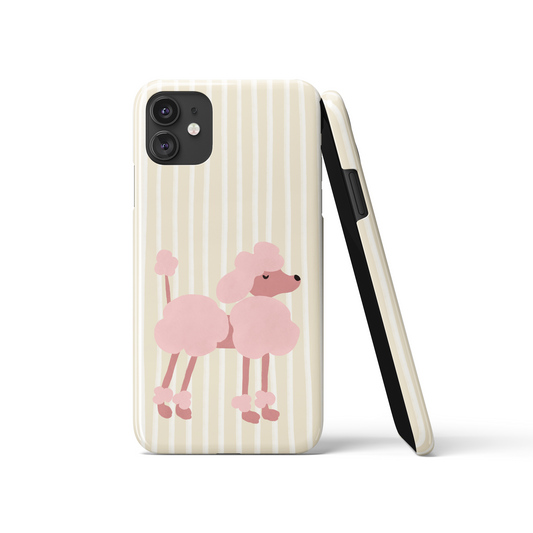 Pink Poodle Dog Lovers iPhone Case