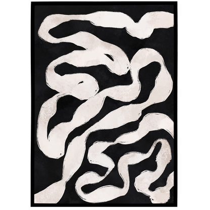Black&White Abstract Shape Poster