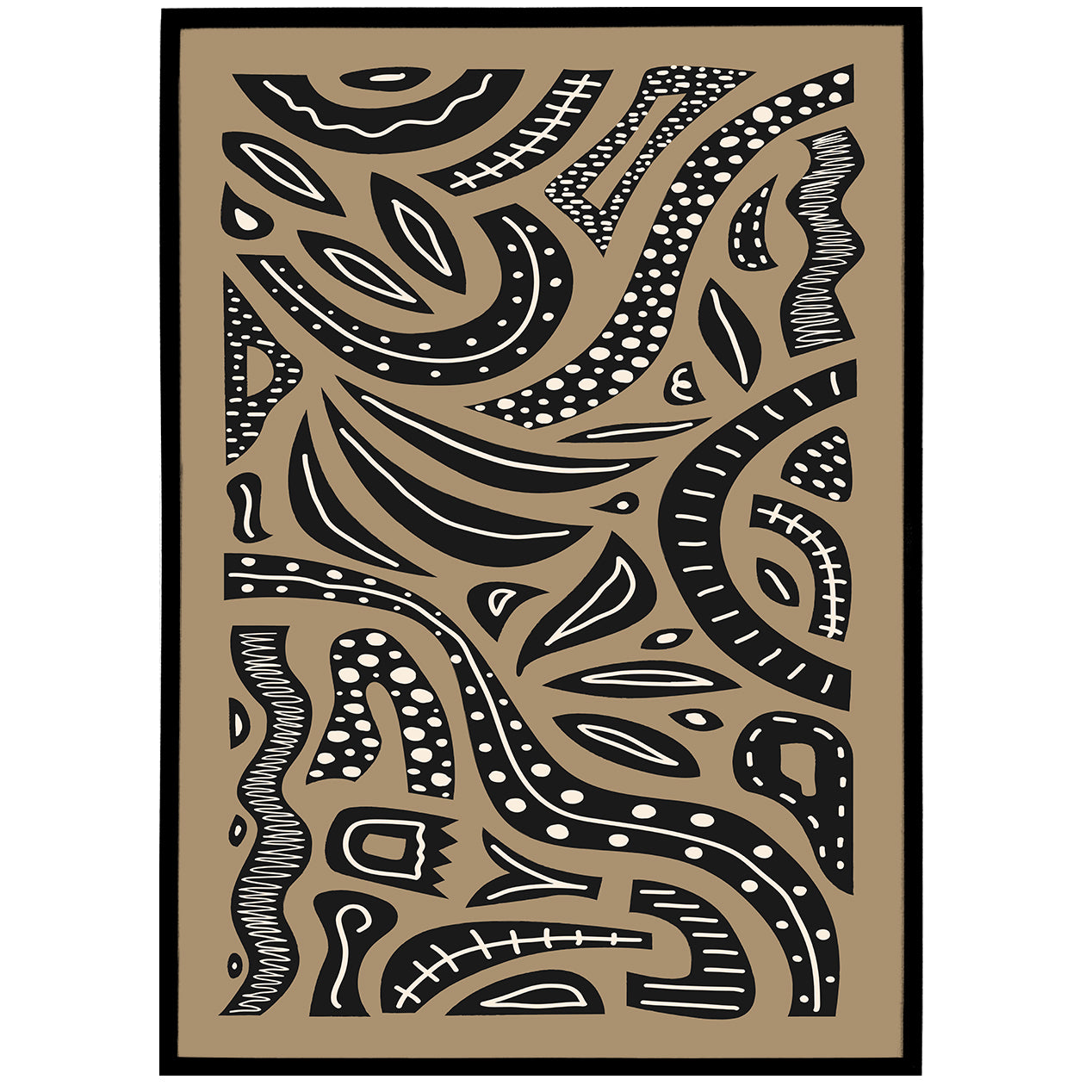 African Abstract Poster