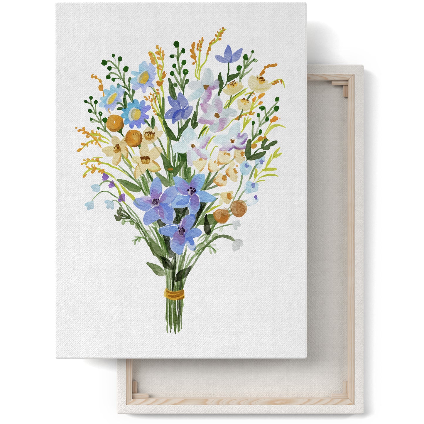 Farmhouse Flower Bouquet Canvas Print