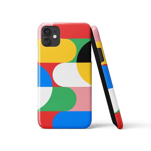 Colorful Geometric Bauhaus iPhone Case