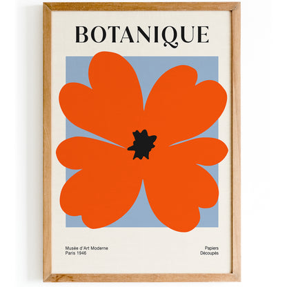 Botanique Red Flower Poster