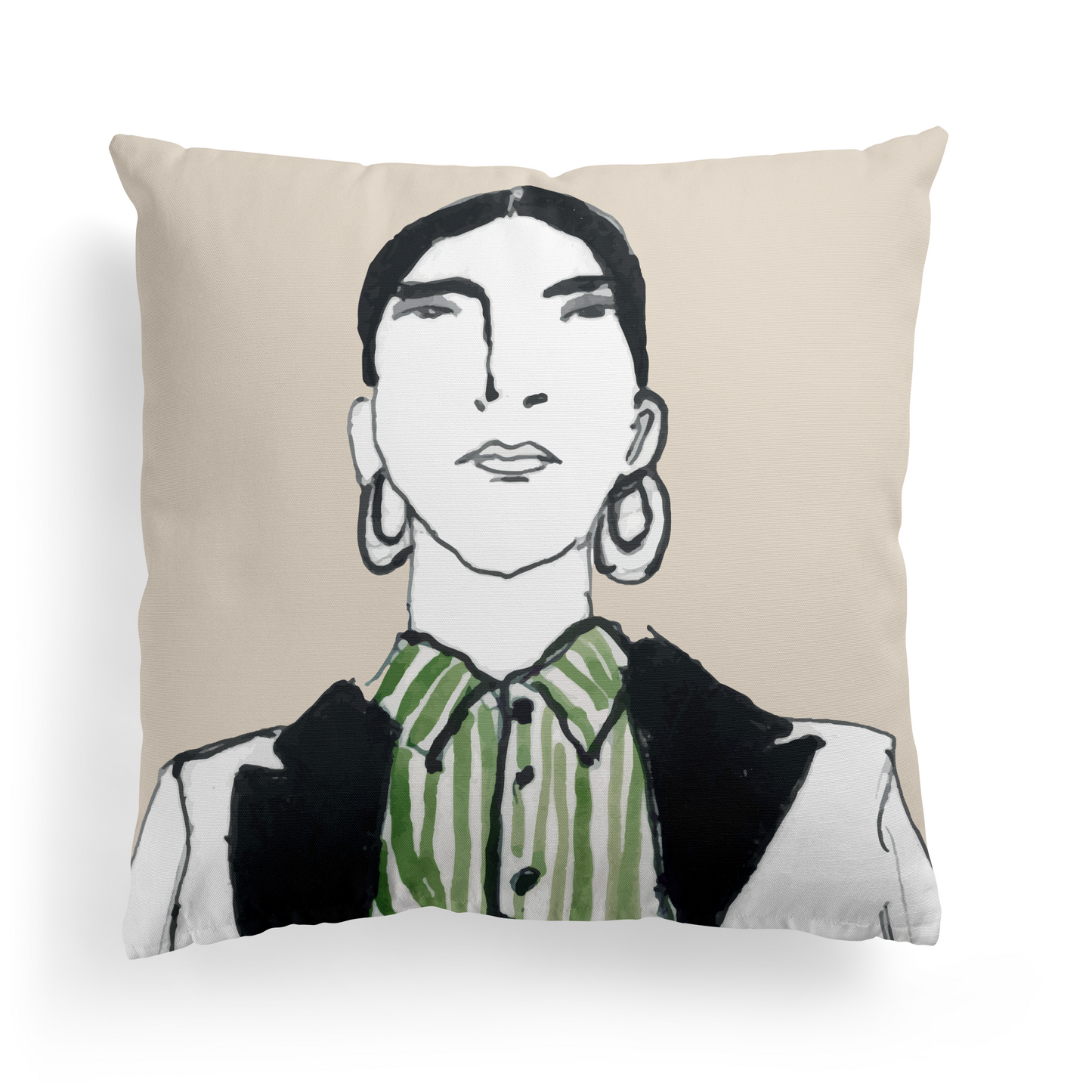 Big Bad Girl Throw Pillow